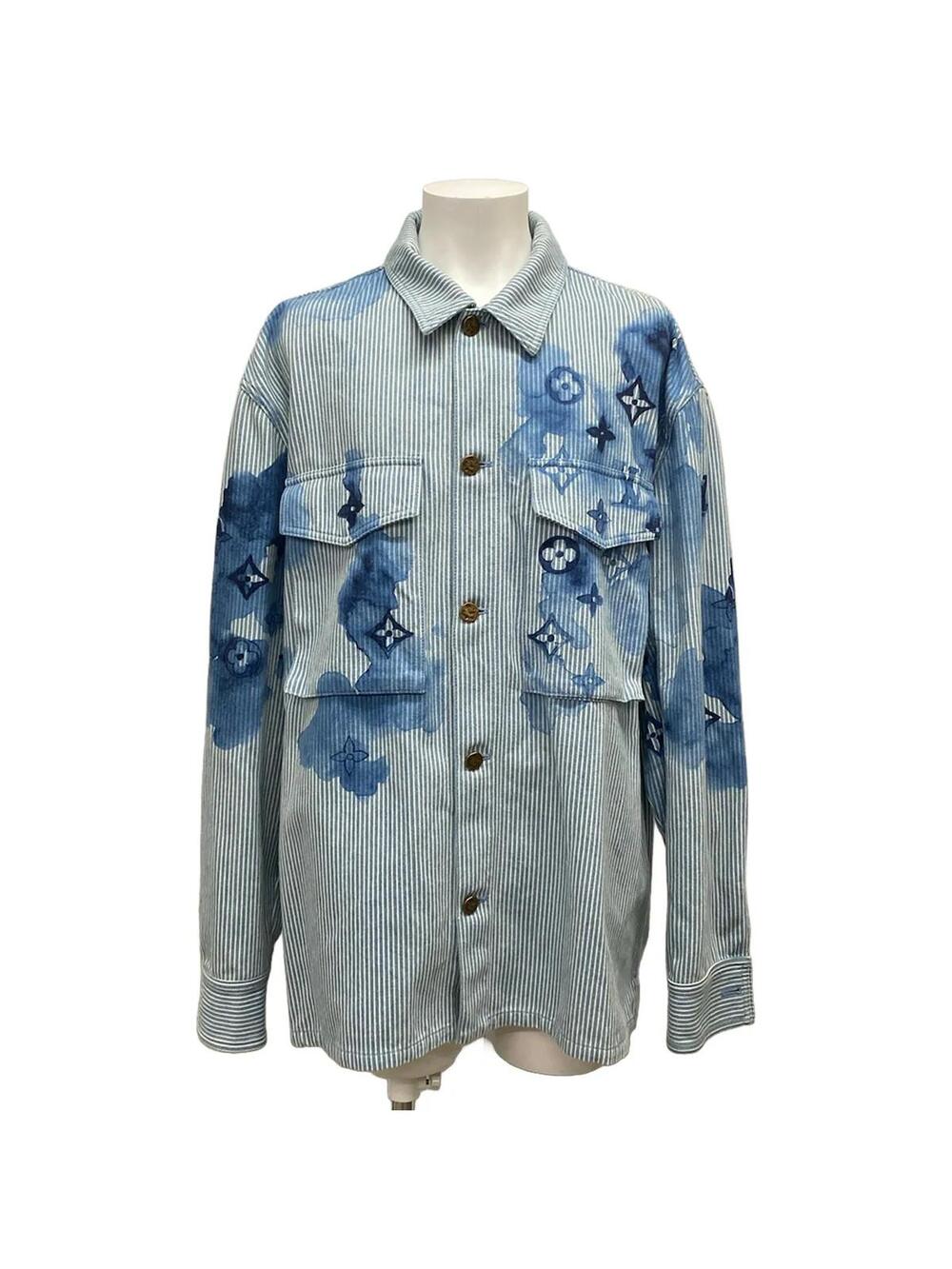 Louis Vuitton Striped Work Denim Jacket #300489L12B